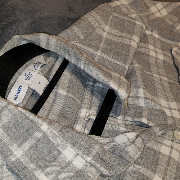 ** DONATED ** Grey Flannel/ Plaid - Picture 2 of 3